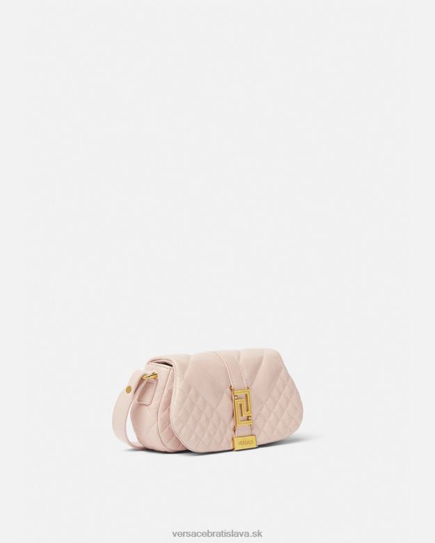 tašky X8X8P243 Versace mini taška cez rameno greca goddess svetlo ružová ženy