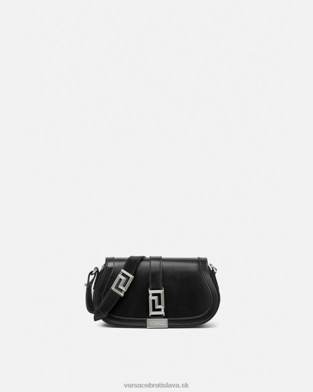 tašky X8X8P247 Versace mini taška cez rameno greca goddess čierna ženy