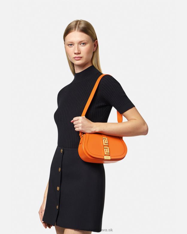 tašky X8X8P250 Versace taška cez rameno greca goddess oranžová ženy