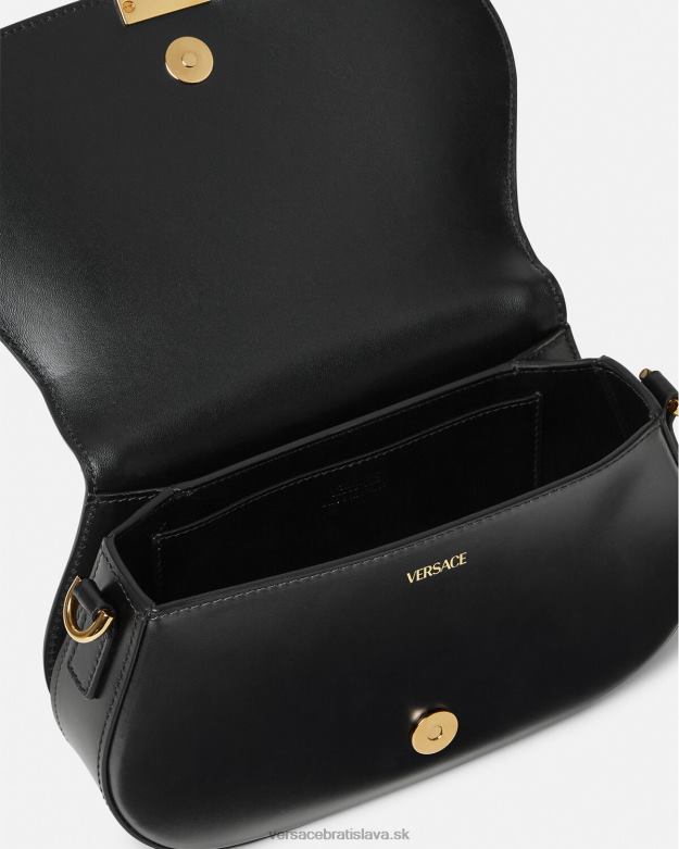 tašky X8X8P251 Versace taška cez rameno greca goddess čierna ženy