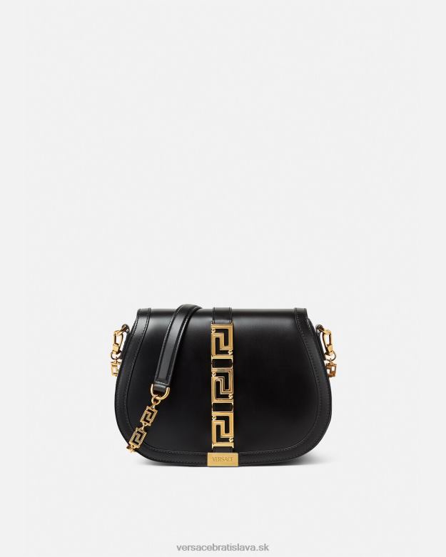 tašky X8X8P254 Versace greca goddess veľká taška cez rameno čierna ženy