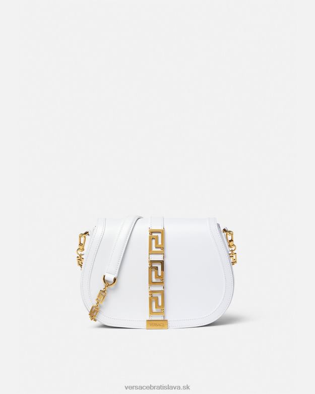tašky X8X8P255 Versace greca goddess veľká taška cez rameno biely ženy