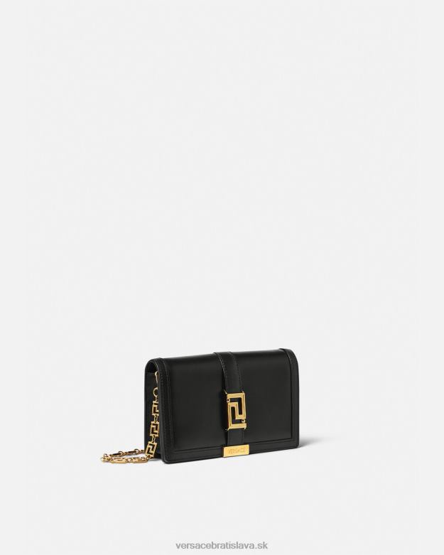 tašky X8X8P256 Versace mini taška greca goddess čierna ženy