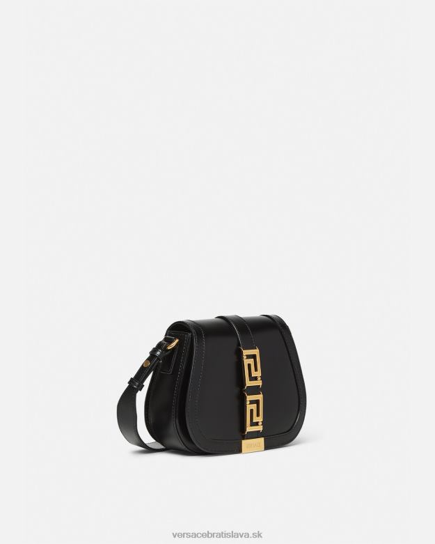 tašky X8X8P260 Versace greca goddess malá taška cez rameno čierna ženy