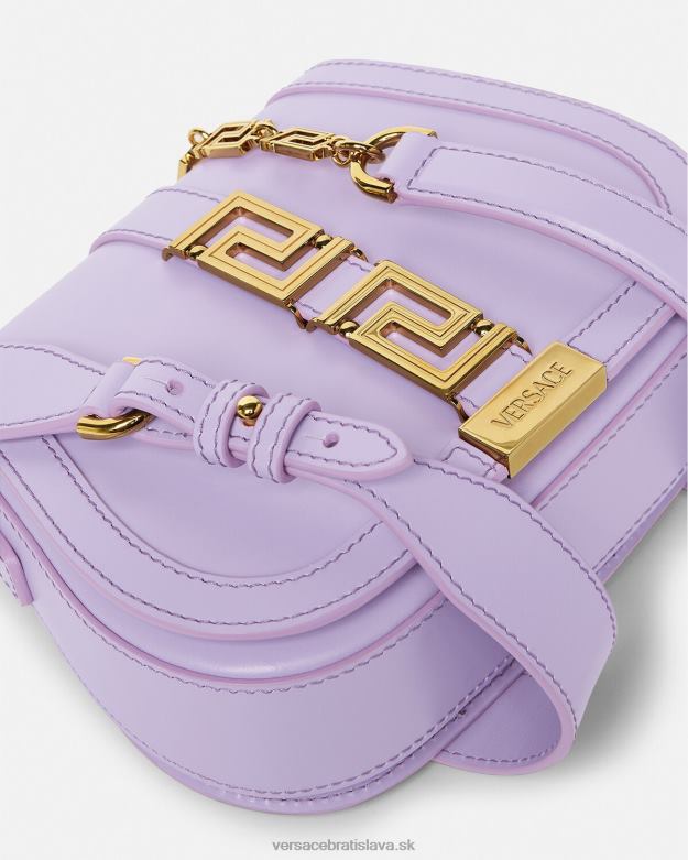 tašky X8X8P263 Versace greca goddess malá taška cez rameno orgován ženy