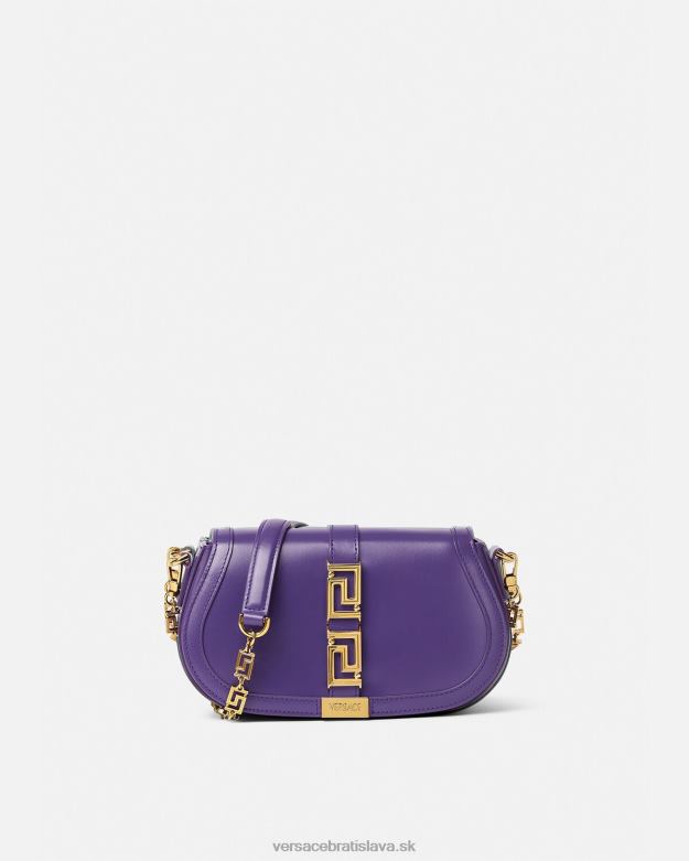 tašky X8X8P264 Versace taška cez rameno greca goddess fialový ženy