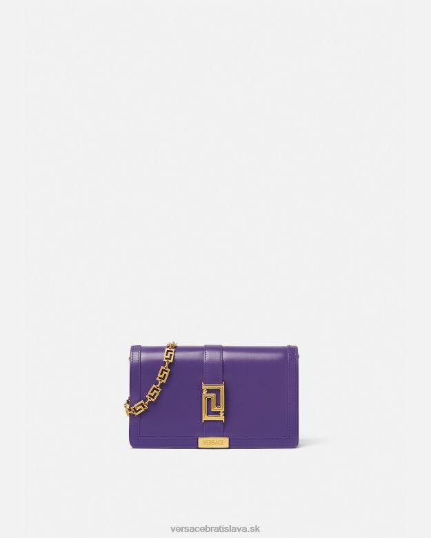 tašky X8X8P268 Versace mini taška greca goddess fialový ženy