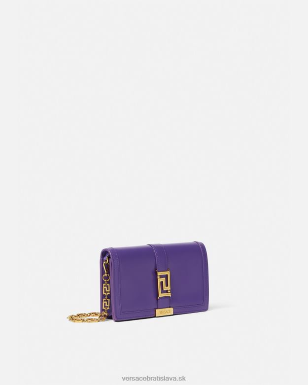 tašky X8X8P268 Versace mini taška greca goddess fialový ženy
