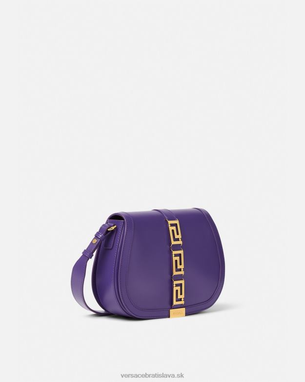 tašky X8X8P271 Versace greca goddess veľká taška cez rameno fialový ženy