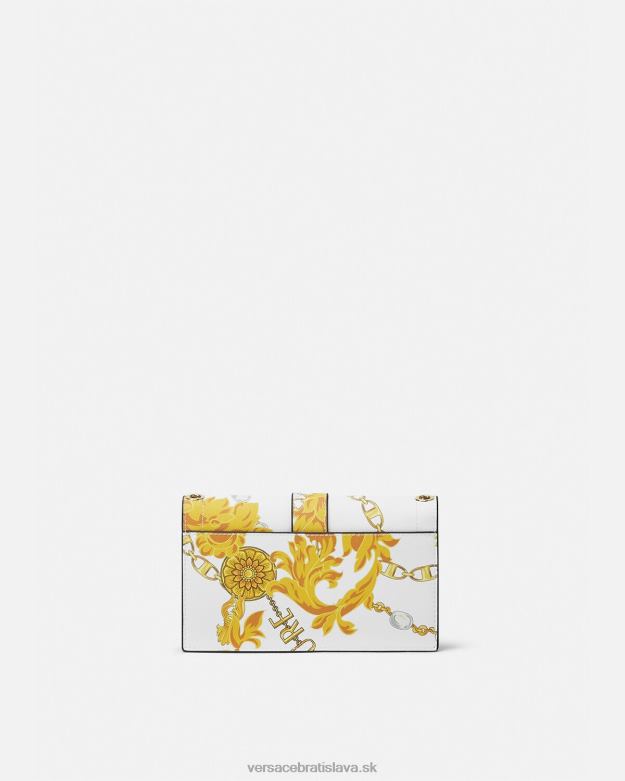 tašky X8X8P2359 Versace retiazka couture couture1 taška cez rameno zlatá a biela ženy