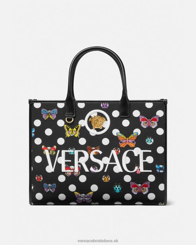 tašky X8X8P300 Versace motýle veľká taška vytlačiť ženy