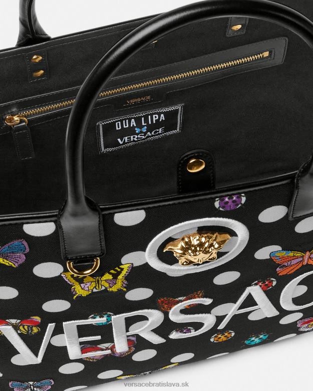 tašky X8X8P300 Versace motýle veľká taška vytlačiť ženy