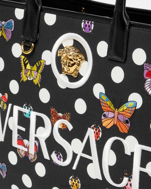 tašky X8X8P300 Versace motýle veľká taška vytlačiť ženy