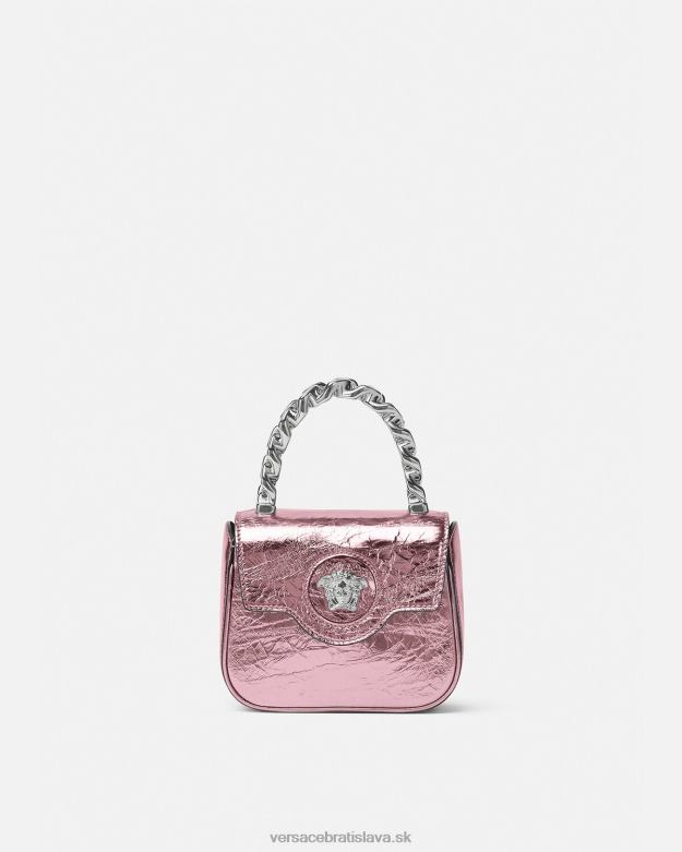 tašky X8X8P304 Versace kovová mini taška la medusa Ružová ženy