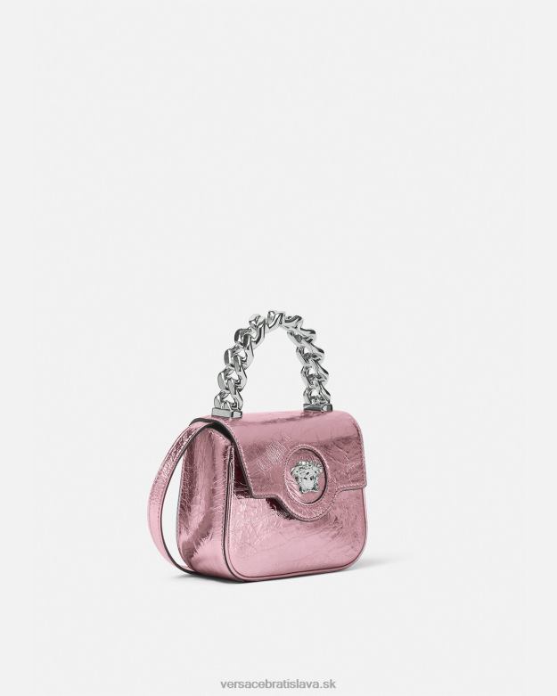 tašky X8X8P304 Versace kovová mini taška la medusa Ružová ženy