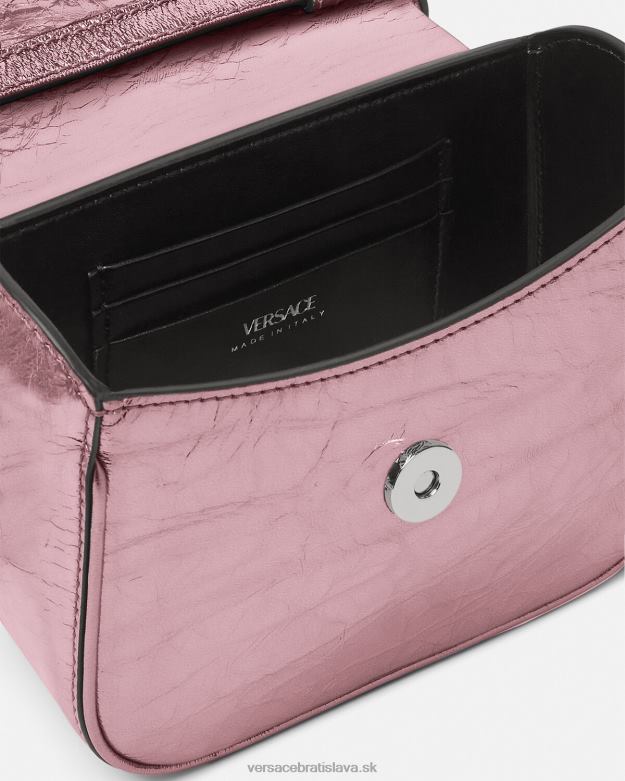 tašky X8X8P304 Versace kovová mini taška la medusa Ružová ženy