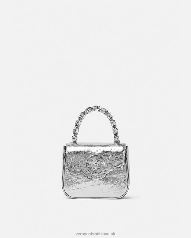 tašky X8X8P306 Versace kovová mini taška la medusa jedna farba ženy