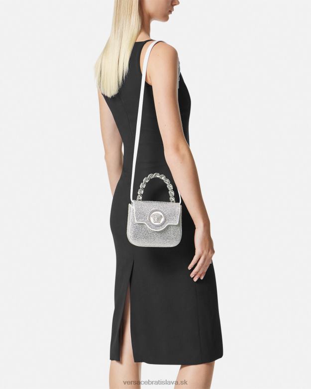tašky X8X8P314 Versace mini taška crystal la medusa biely ženy