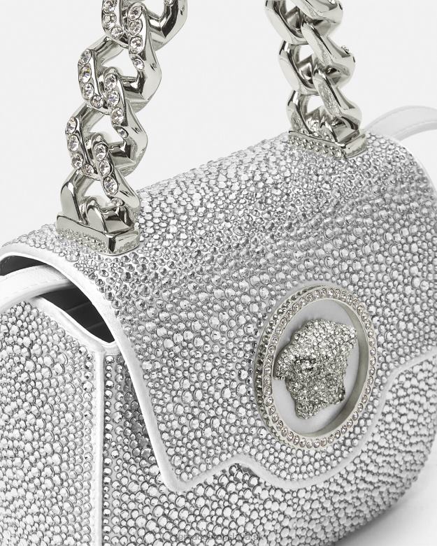 tašky X8X8P314 Versace mini taška crystal la medusa biely ženy