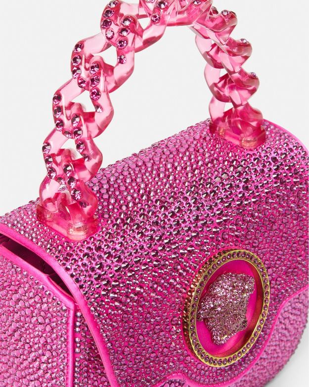 tašky X8X8P315 Versace mini taška crystal la medusa fuchsiová ženy