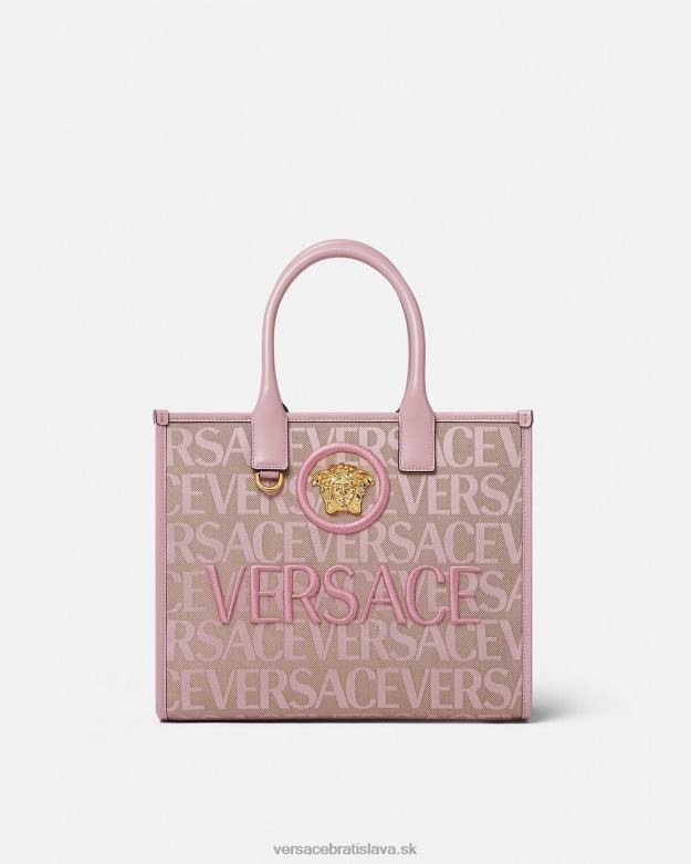 tašky X8X8P317 Versace celoplošná malá kabelka ružová a potlač ženy