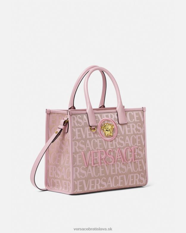 tašky X8X8P317 Versace celoplošná malá kabelka ružová a potlač ženy