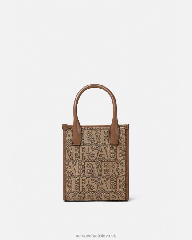 tašky X8X8P318 Versace celoplošná mini taška hnedá ženy