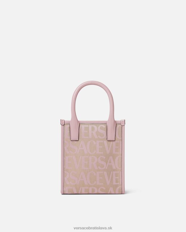tašky X8X8P319 Versace celoplošná mini taška ružová a potlač ženy