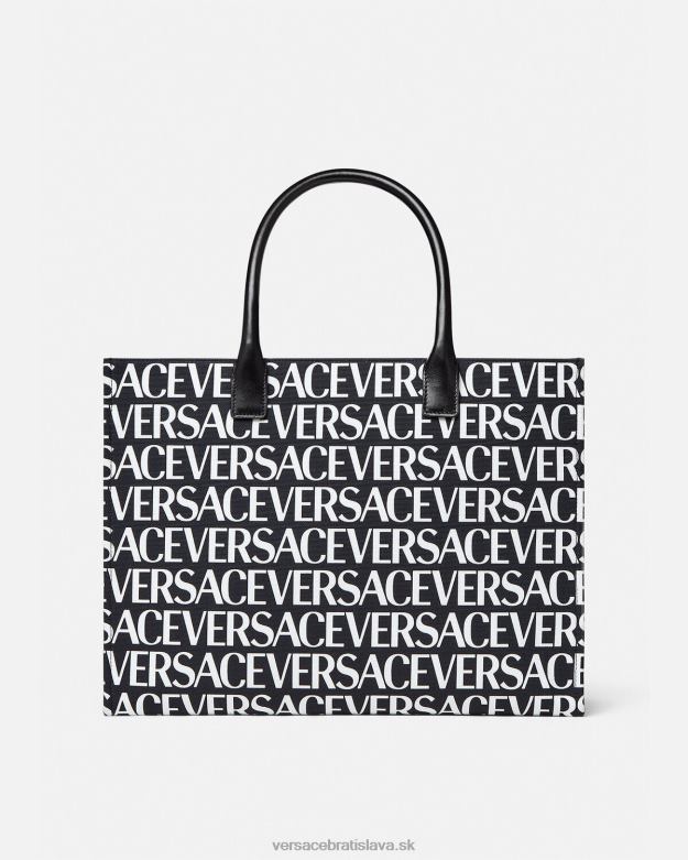 tašky X8X8P322 Versace celoplošná veľká kabelka čierna ženy