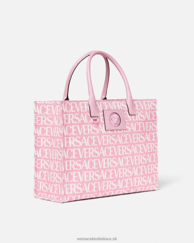 tašky X8X8P323 Versace celoplošná veľká kabelka Ružová ženy