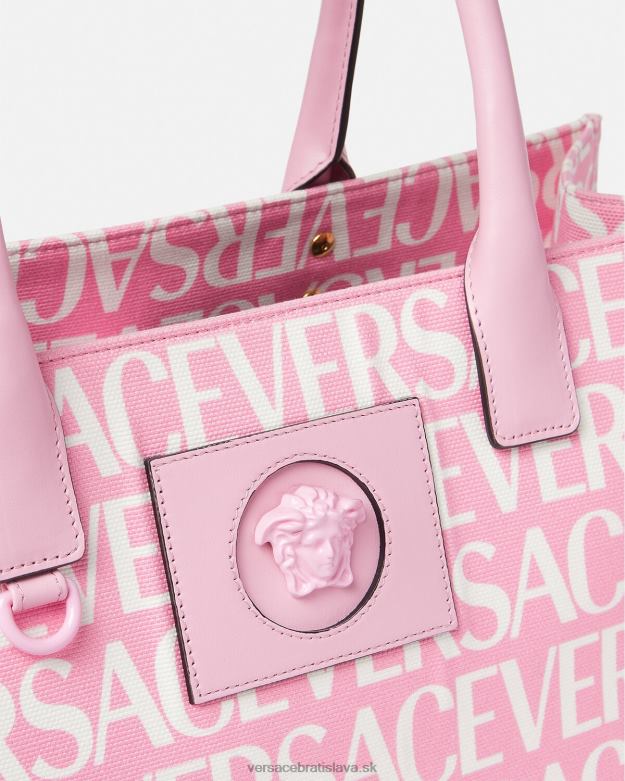 tašky X8X8P323 Versace celoplošná veľká kabelka Ružová ženy