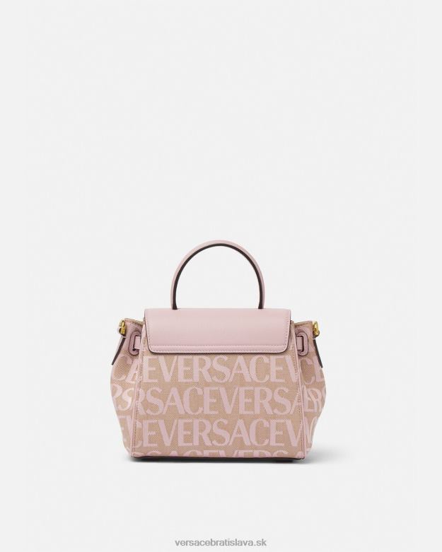 tašky X8X8P326 Versace celoplošná malá kabelka la medusa ružová a potlač ženy