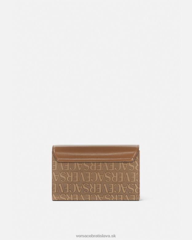 tašky X8X8P327 Versace celoplošná crossbody kabelka la medusa hnedá ženy