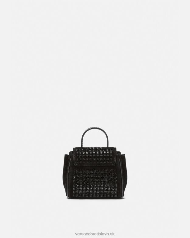 tašky X8X8P329 Versace la medusa posiata mikro taška čierna ženy