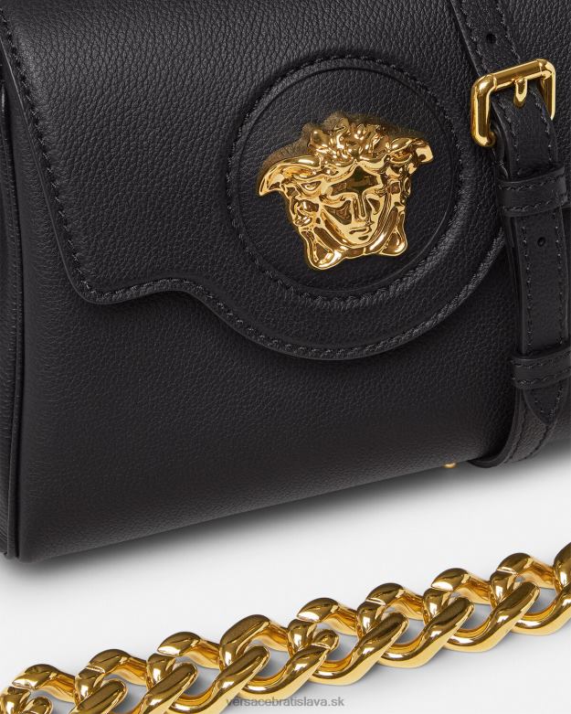 tašky X8X8P334 Versace malá kabelka la medusa čierna ženy