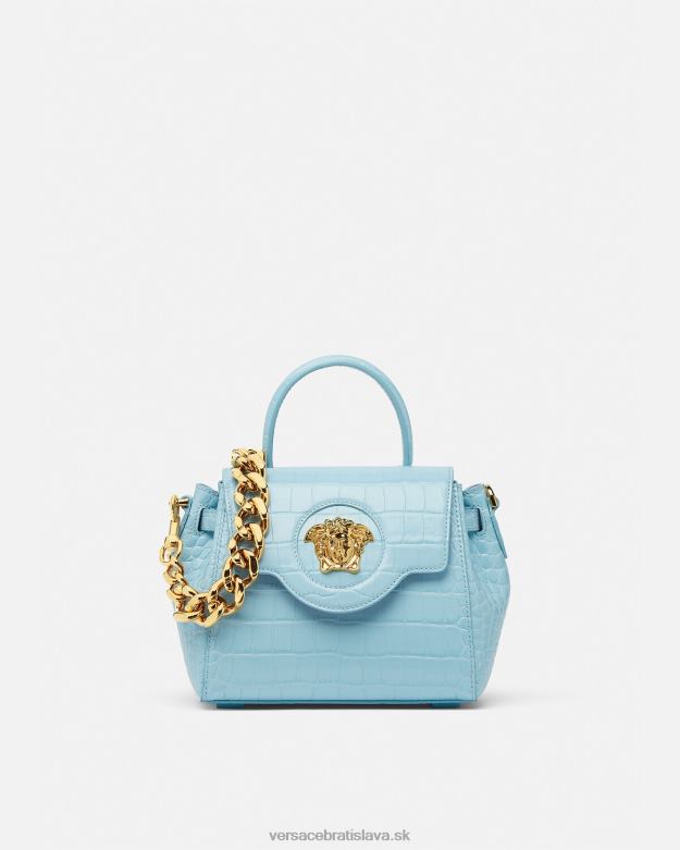 tašky X8X8P336 Versace malá kabelka la medusa tyrkysová ženy