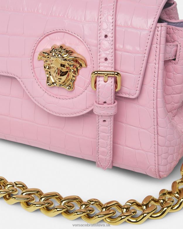 tašky X8X8P337 Versace malá kabelka la medusa Ružová ženy
