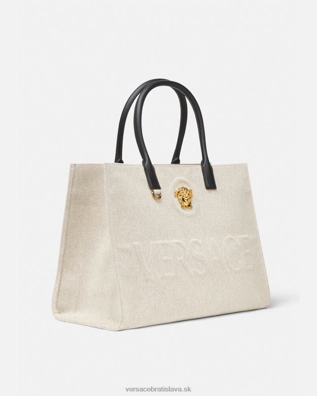 tašky X8X8P340 Versace la medusa veľká tote bag béžová ženy