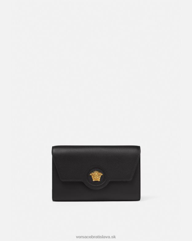 tašky X8X8P344 Versace crossbody kabelka la medusa čierna ženy