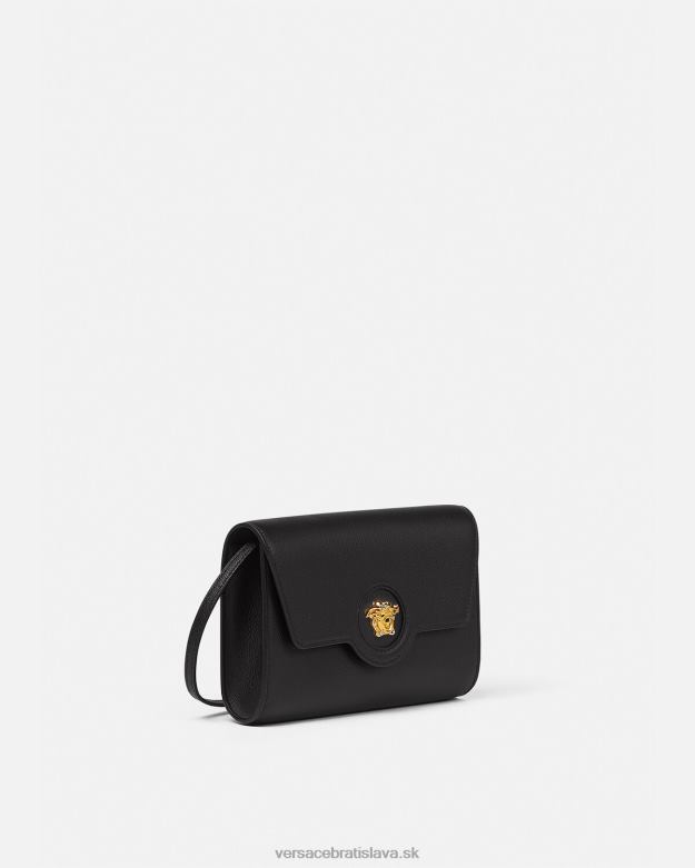 tašky X8X8P344 Versace crossbody kabelka la medusa čierna ženy