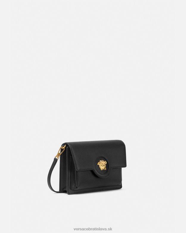 tašky X8X8P346 Versace crossbody kabelka la medusa čierna ženy