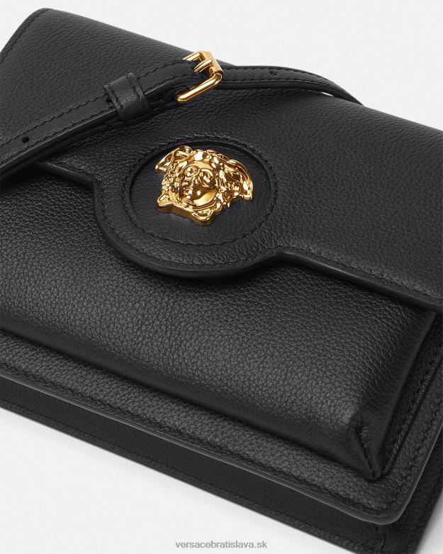 tašky X8X8P346 Versace crossbody kabelka la medusa čierna ženy