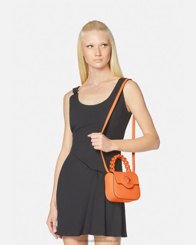 tašky X8X8P356 Versace mini taštička la medusa oranžová ženy