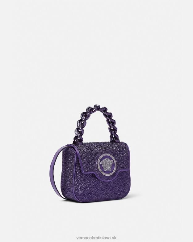 tašky X8X8P360 Versace mini taška crystal la medusa fialový ženy