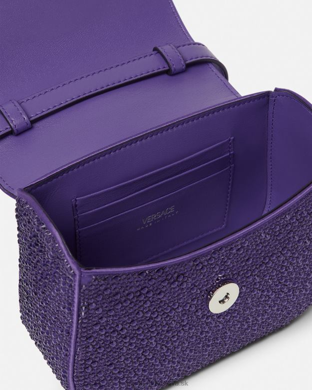 tašky X8X8P360 Versace mini taška crystal la medusa fialový ženy