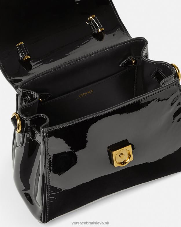 tašky X8X8P361 Versace malá kabelka la medusa čierna ženy