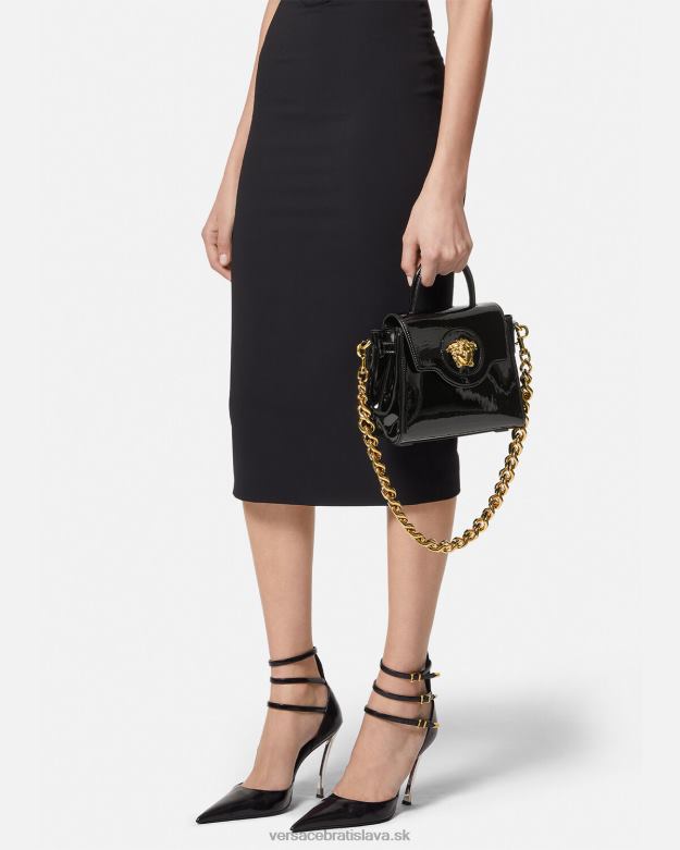 tašky X8X8P361 Versace malá kabelka la medusa čierna ženy