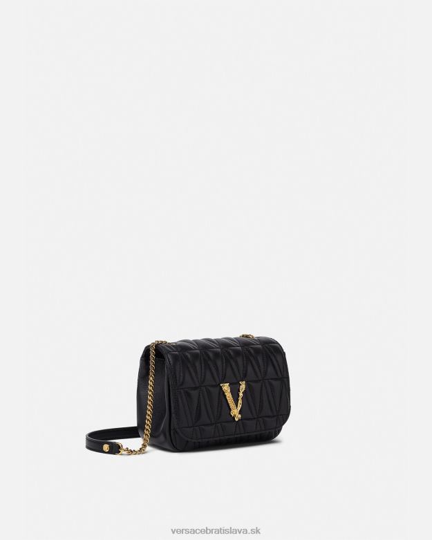 tašky X8X8P367 Versace malá taška cez rameno virtus čierna ženy