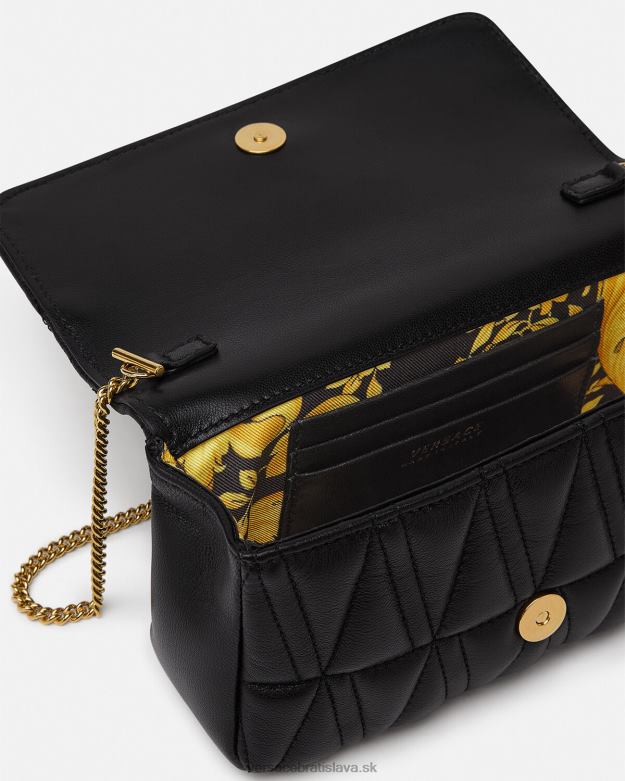 tašky X8X8P372 Versace mini taška virtus čierna ženy