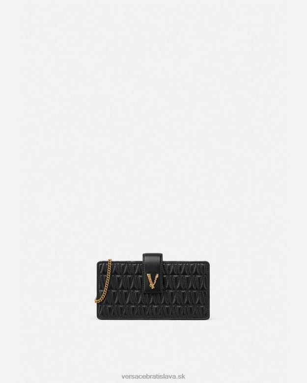 tašky X8X8P374 Versace virtus spojka čierna ženy